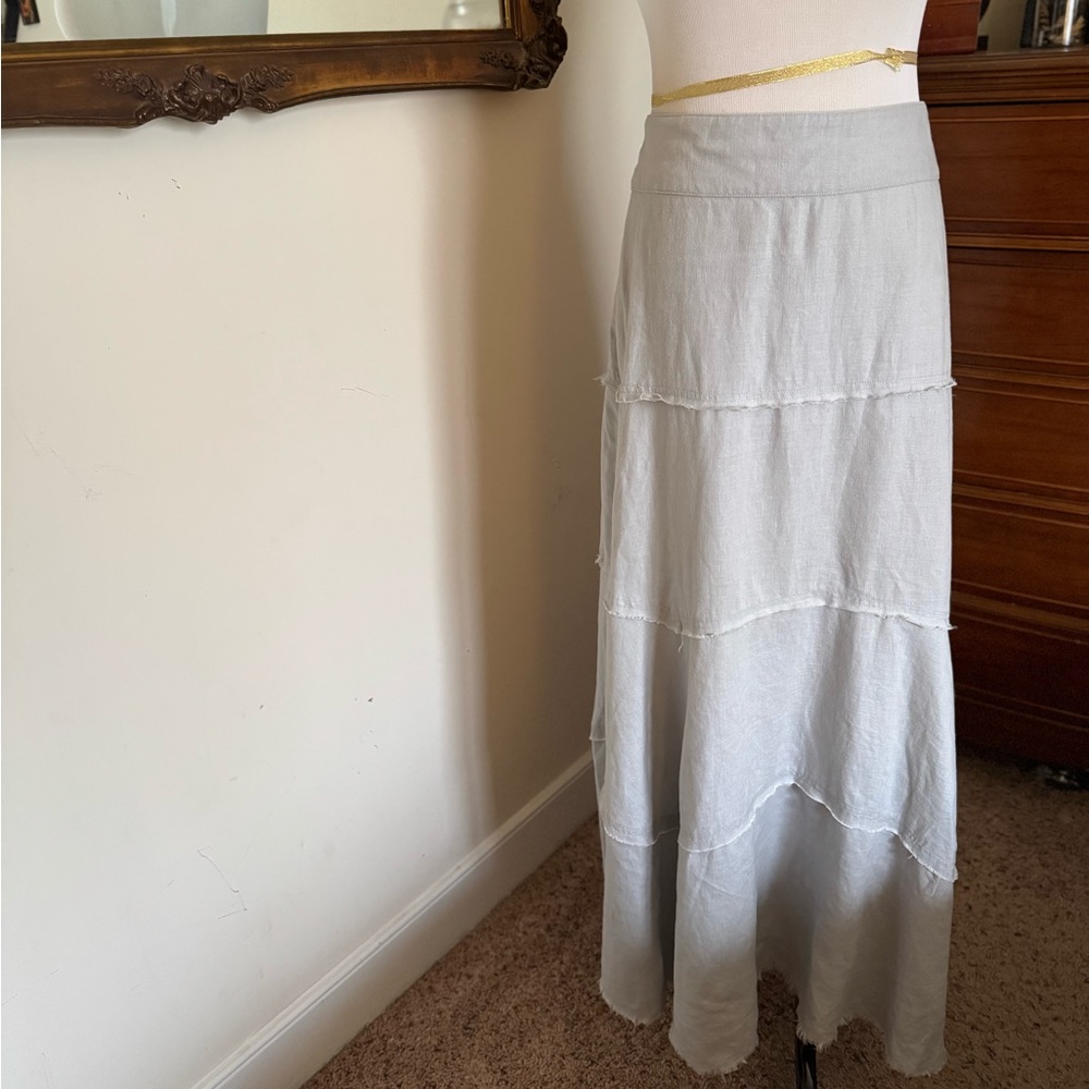 CAbi Light Gray Maxi Skirt